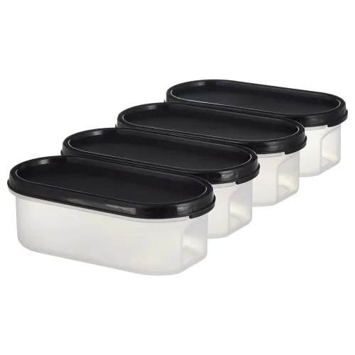 Image of Amazon Brand - Solimo Antimicrobial Modular Plastic Storage Containers with Lid, so4