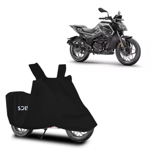 Image of Amazon Brand - Solimo Bike Cover with Carry Bag Compatible with Matter | Water Resistant | Dustproof | UV Protection (Bl