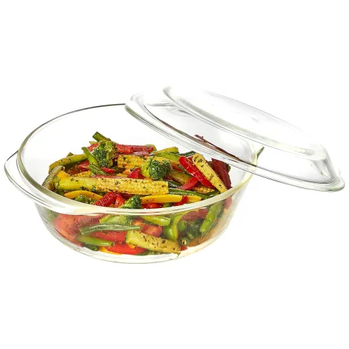Image of Amazon Brand - Solimo Borosilicate Glass Casserole Bowl
