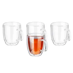 Amazon Brand - Solimo Borosilicate Glass Tea Cup