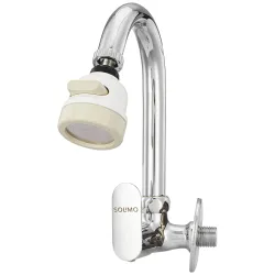 Amazon Brand - Solimo Brass Sink Tap with Flexible Neck