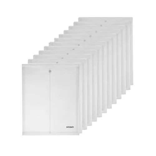 Image of Amazon Brand - Solimo Button Bags, Top-Opening, Reusable, Each Holds 130 Sheets