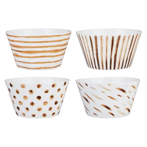 Image of Amazon Brand - Solimo Ceramic Bowl (Set of 4, 400ml)