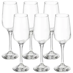 Amazon Brand - Solimo Champagne Glass Set of 6