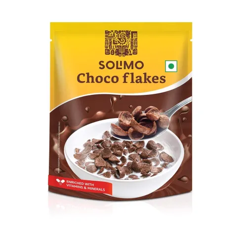 Image of Amazon Brand – Solimo Choco Flakes 1.2 kg | Irresistible Chocolate Flavor 