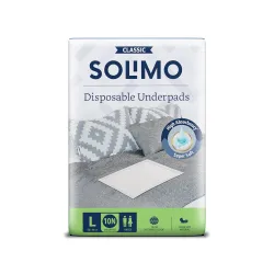 Amazon Brand - Solimo Classic Underpads Large (L) Size
