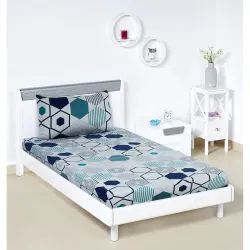 Amazon Brand - Solimo Cobalt Dreams Single Bedsheet