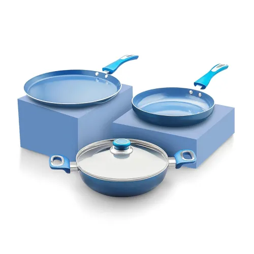 Image of Amazon Brand - Solimo Ceramic Non-Stick Induction Base Cookware