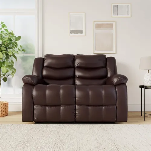 Image of Amazon Brand - Solimo Delphi 2 Seater Leatherette Recliner