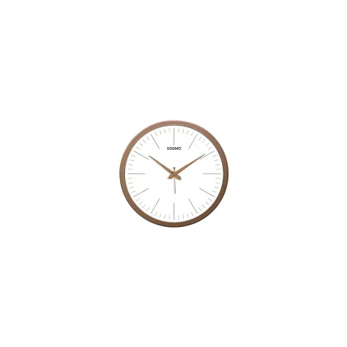 Image of Amazon Brand - Solimo Elegant Metallic Analog Wall Clock