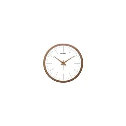 Amazon Brand - Solimo Elegant Metallic Analog Wall Clock
