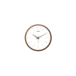 Amazon Brand - Solimo Elegant Metallic Analog Wall Clock