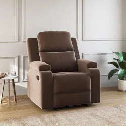 Amazon Brand - Solimo Emerald | Single Seater Sofa Recliner | Manual Recliner