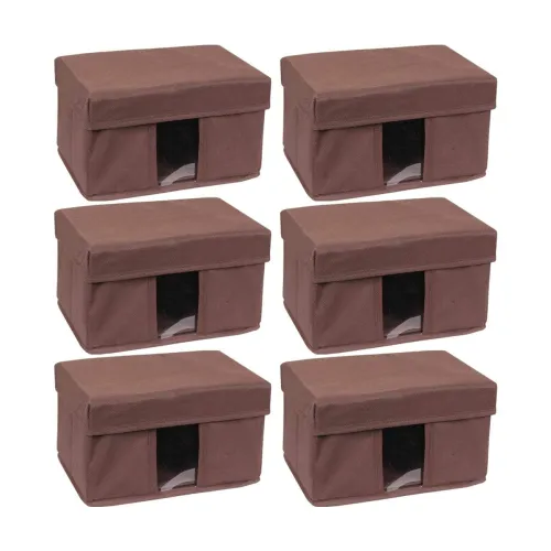 Image of Amazon Brand - Solimo Fabric Rectangular Storage Box