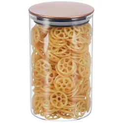 Amazon Brand - Solimo Glass Borosilicate Jar 1000Ml