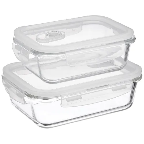 Image of Amazon Brand - Solimo Glass Containers