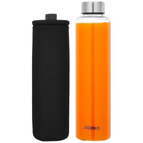 Image of Amazon Brand Solimo Glass Water Bottle – 1L, Leak-Proof