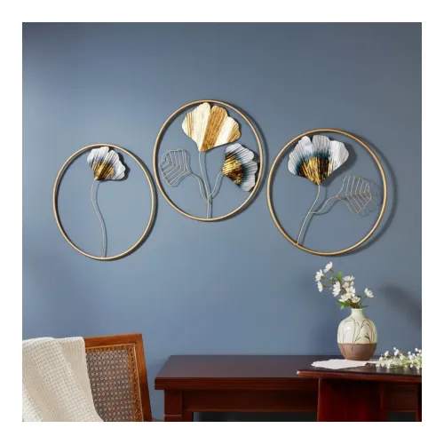 Image of Amazon Brand Solimo Handcrafted Iron Ring Wall Decor Set of 3