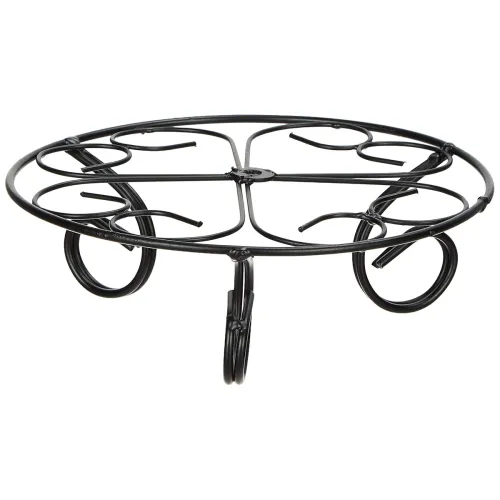 Image of Amazon Brand - Solimo Metal Round Plant Stand and Holder | Set of 2