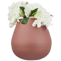 Amazon Brand - Solimo Iron Vase (Terracotta Color)