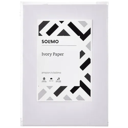Image of Amazon Brand - Solimo Ivory Sheet A4 Size 25 Sheets Per Pack