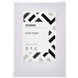 Amazon Brand - Solimo Ivory Sheet, A4 Size, 210 GSM, 25 Sheets Per Pack