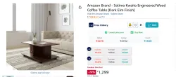 Amazon Brand - Solimo Kwaito Engineered Wood Coffee Table