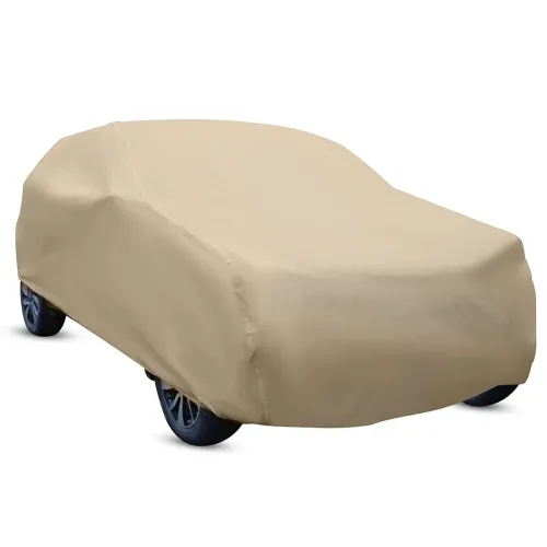 Image of Amazon Brand - Solimo Large Hatchback Car Cover, Beige (i20, Swift, Baleno, Celero, Brio, Nexxon, etc.)