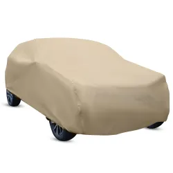 Amazon Brand - Solimo Large Hatchback Car Cover, Beige (i20, Swift, Baleno, Celero, Brio, Nexxon, etc.)
