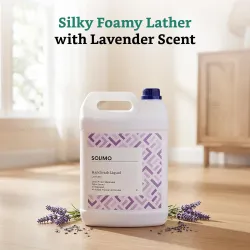 Amazon Brand - Solimo Liquid Handwash, Refill Can | Lavender | 5 Litre | Fights Germs | Ph-Balanced Formula | No Added T
