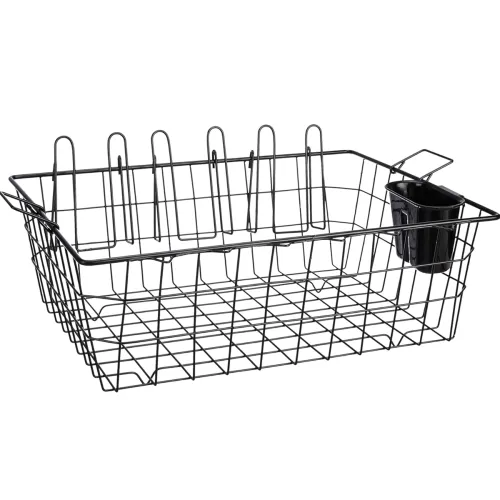 Image of Amazon Brand - Solimo Luxe Dish Drainer with Cutlery Stand