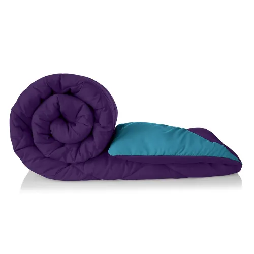 Image of Amazon Brand - Solimo Microfibre Reversible Comforter Single