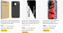 Amazon Brand- Solimo Mobile cover Starting @ ₹31