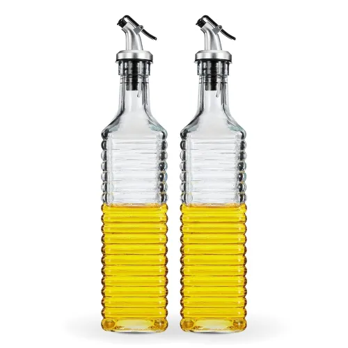 Image of Amazon Brand - Solimo Oil Dispenser With Spout Set Of 2 , 500 ml 