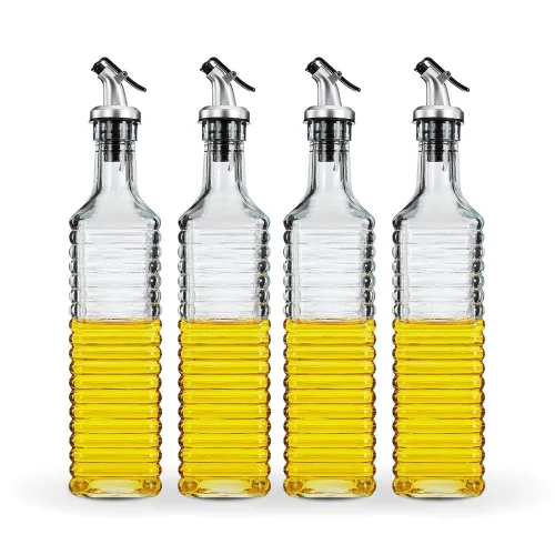 Image of Amazon Brand - Solimo Oil Dispenser With Spout - Leak-Proof, Dust-Proof