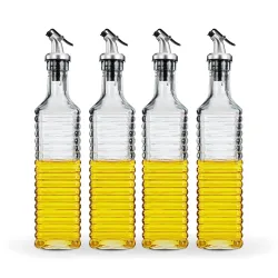 Amazon Brand - Solimo Oil Dispenser With Spout - Leak-Proof, Dust-Proof