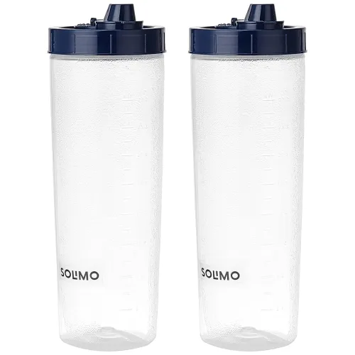 Image of Amazon Brand - Solimo Plastic Oil Dispenser, Set of 2 