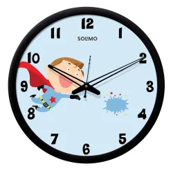 Amazon Brand - Solimo Plastic Silent Movement Wall Clock