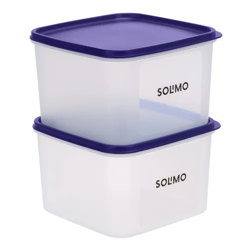 Image of Amazon Brand - Solimo Plastic Storage Container (Set of 2).