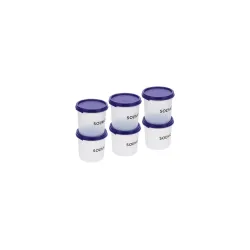 Amazon Brand - Solimo Plastic  Storage Container Set Of 6