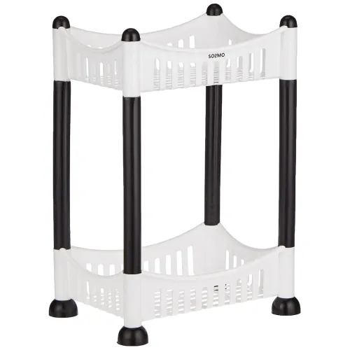 Image of Amazon Brand - Solimo Plastic Rack for Kitchen