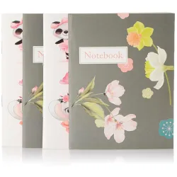 Amazon Brand - Solimo Pocket Diary With Lined Papers, Gratitude Journal/Travel Planner, For Boys & Girls (Pack Of 4)