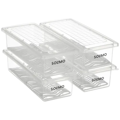 Image of Amazon Brand - Solimo Polypropylene Fridge Storage 