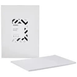 Amazon Brand - Solimo Self-Adhesive Label Sticker, A4 Size, 1 Label Per Sheet, 50 Sheets Pack