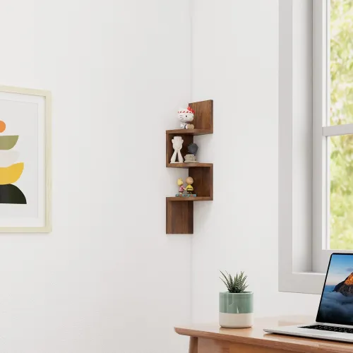 Image of Amazon Brand - Solimo Sheesham Wood Wall Shelf
