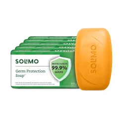 Amazon Brand - Solimo Soap, 125gm (Pack of 5)