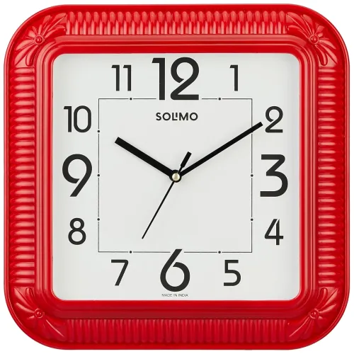 Image of Amazon Brand - Solimo Square Digital Wall Clock 