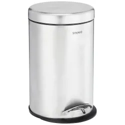 Amazon Brand - Solimo Stainless Steel Pedal Dustbin 7 X 11