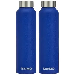 Amazon Brand - Solimo Stainless Steel Fridge Water Bottle 