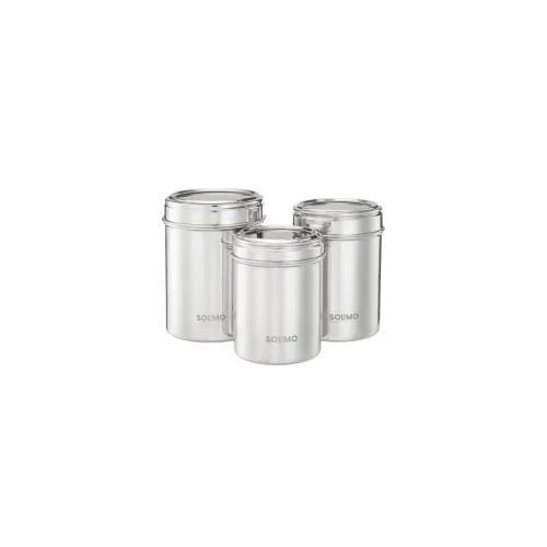 Image of Amazon Brand - Solimo Stainless Steel Canister Set Of 3